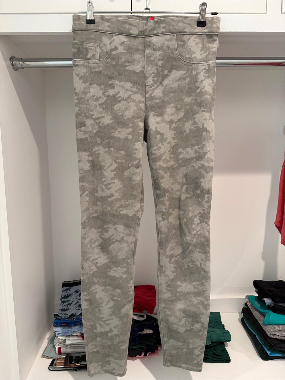 SPANX Light Grey Camo Leggings/Jeans